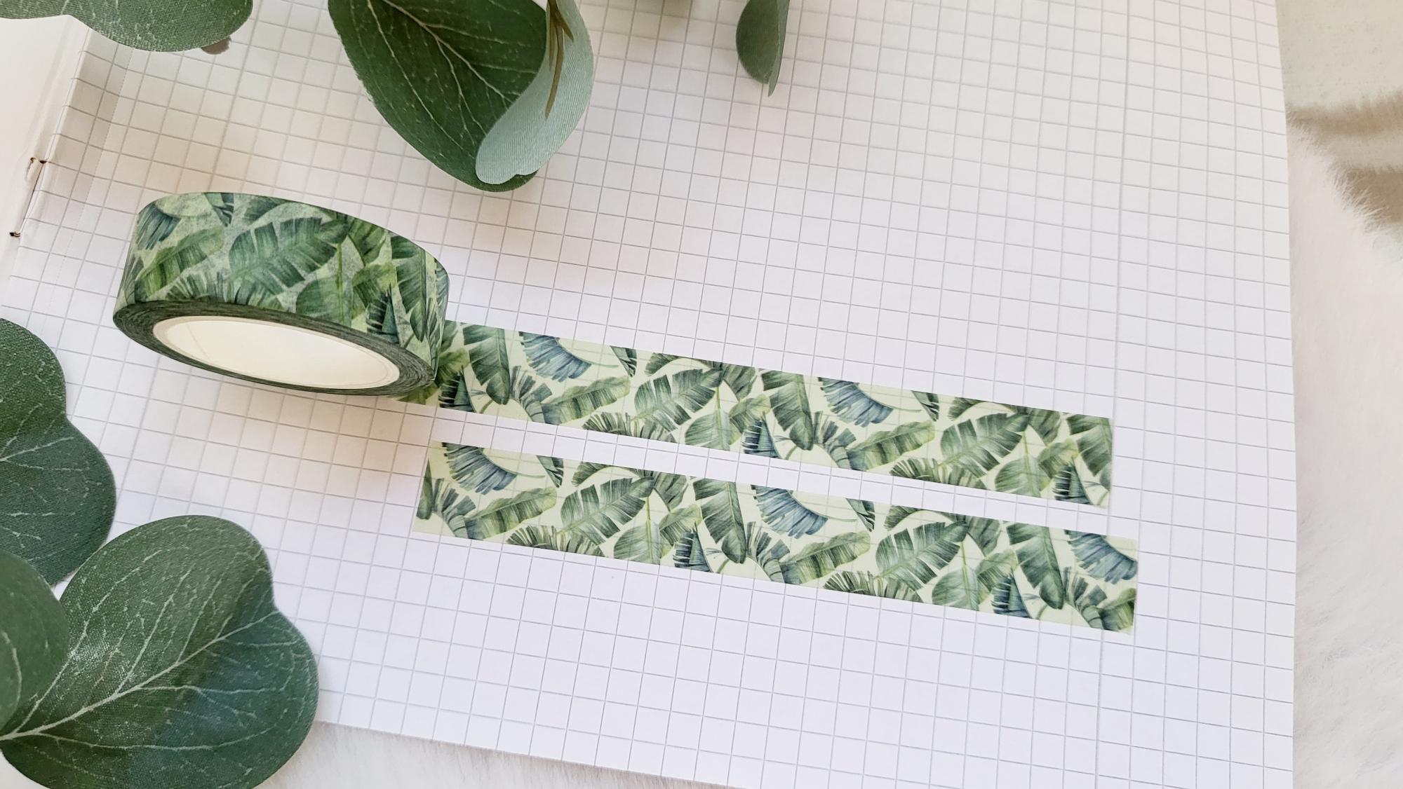 Washi Tape tropische Blätter